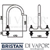 Bristan Choices Kitchen Sink Mixer Tap Dimensions